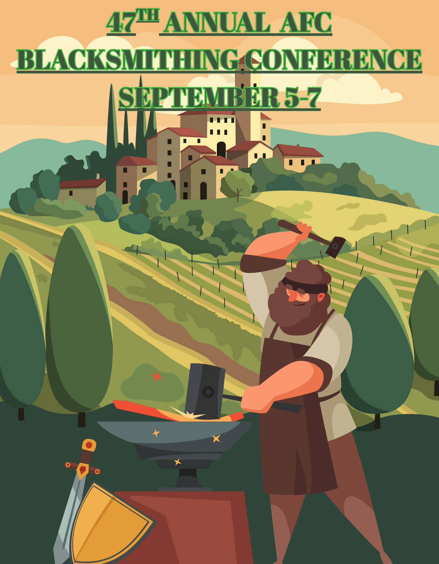 47th Annual AFC Blacksmithing Conference Sept 5-7 2025 at Tannehill State Park