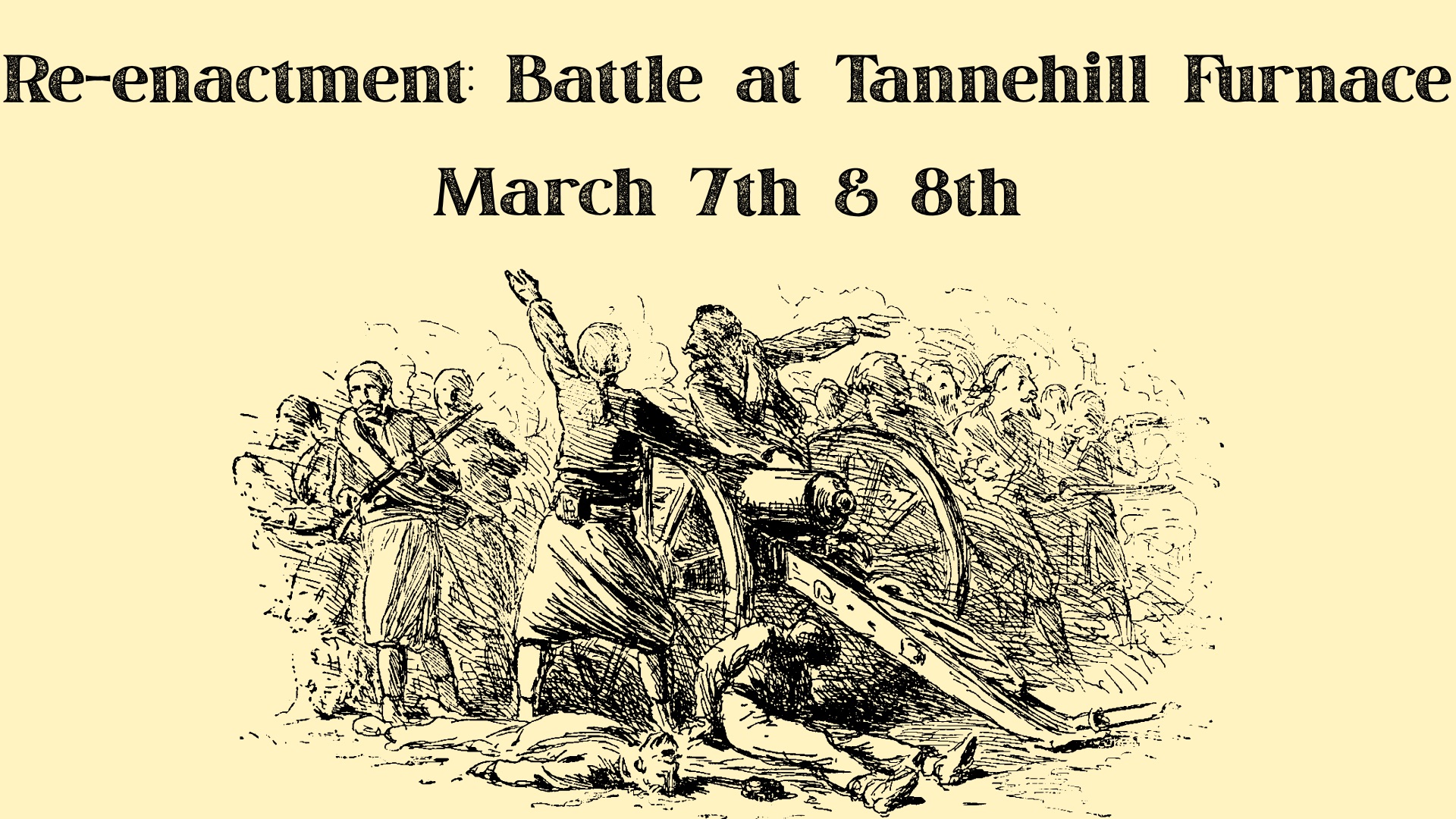 reeanactment battle at tannehill graphic - 2