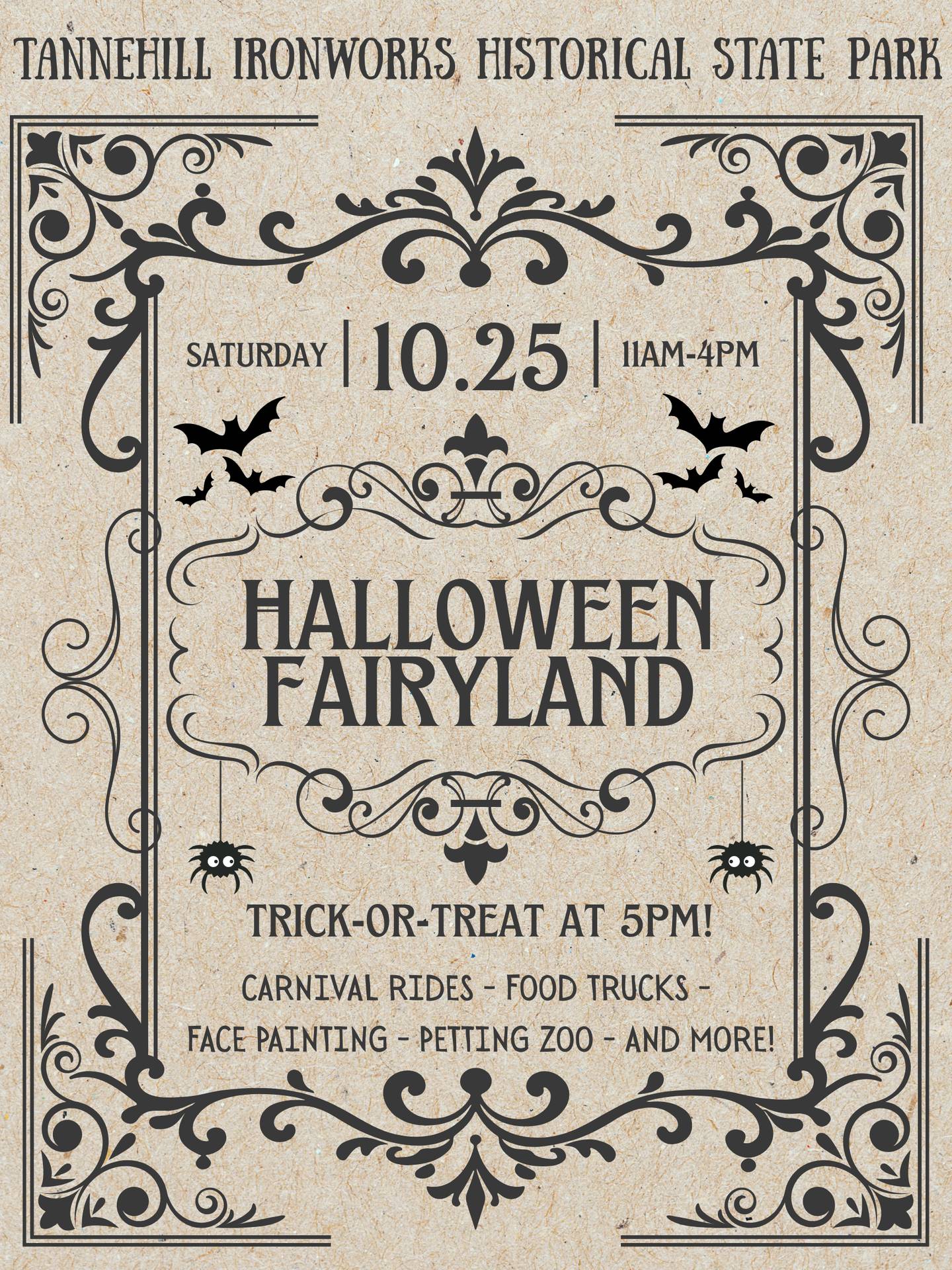 Tannehill Ironworks Historical State Park Halloween Event 2025