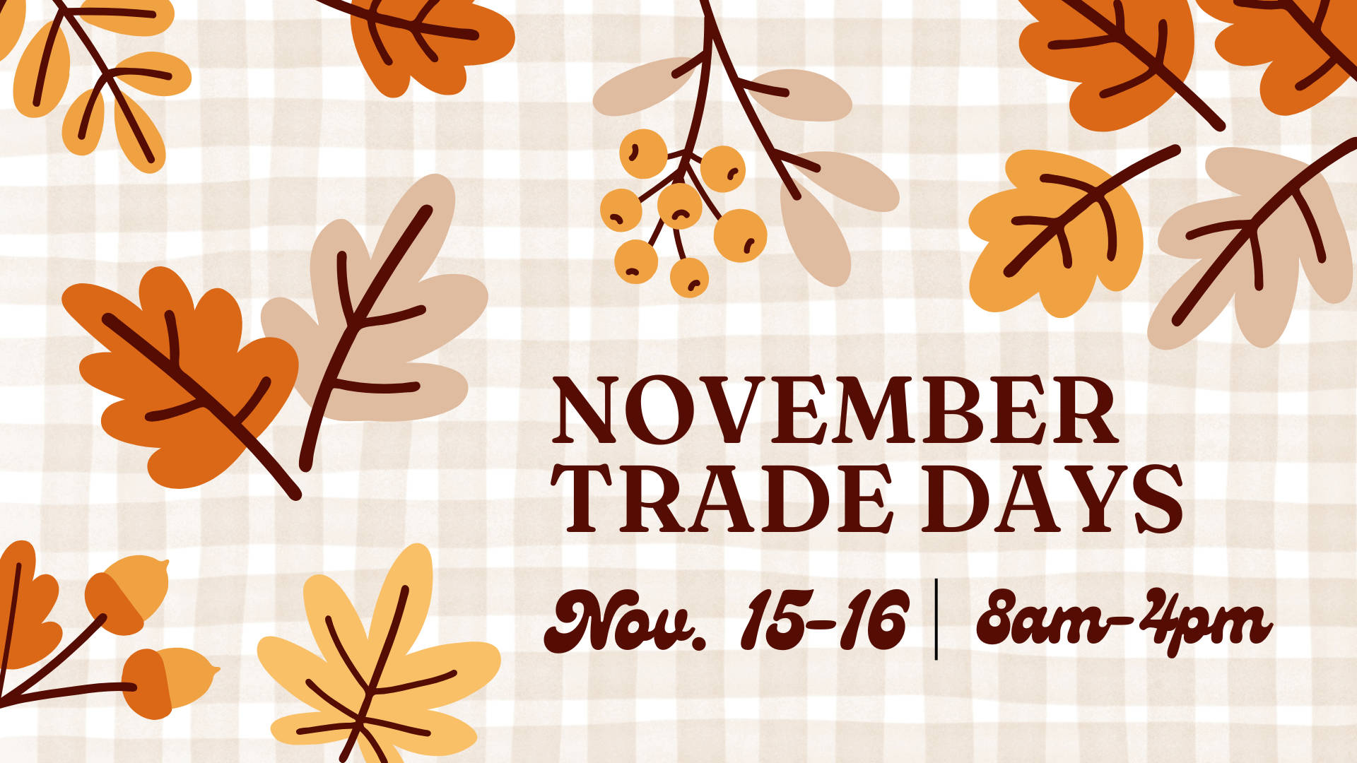 Trade Days at Tannehill State Park Nov 15-16 2025
