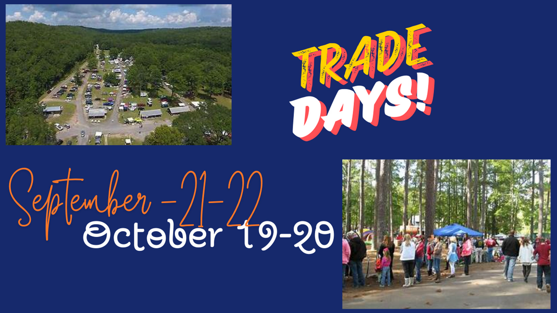 Trade Days in Sept - Oct 2024 at Tannehill State Park